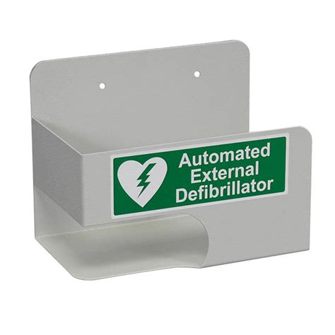 defibrillator metal bracket|aed defibrillator wall cabinet.